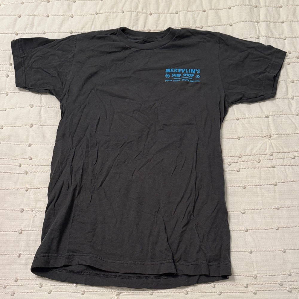 McKevlin's Black Tee with Blue Logo
